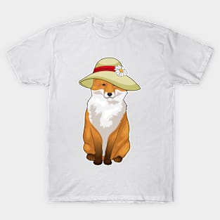 Fox Hat Flower T-Shirt